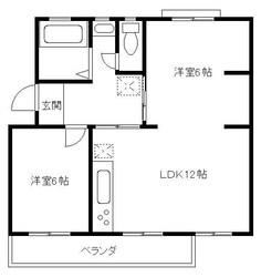 真砂１－１１－１－１０５の物件間取画像